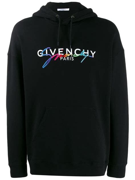 givenchy rainbow signature hoodie